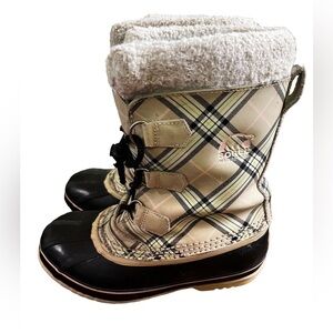 Sorel Waterproof Plaid Winter Boots “Yoot Pac”